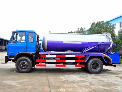 【程力 东风153平头8方吸污车】价格_厂家_图片